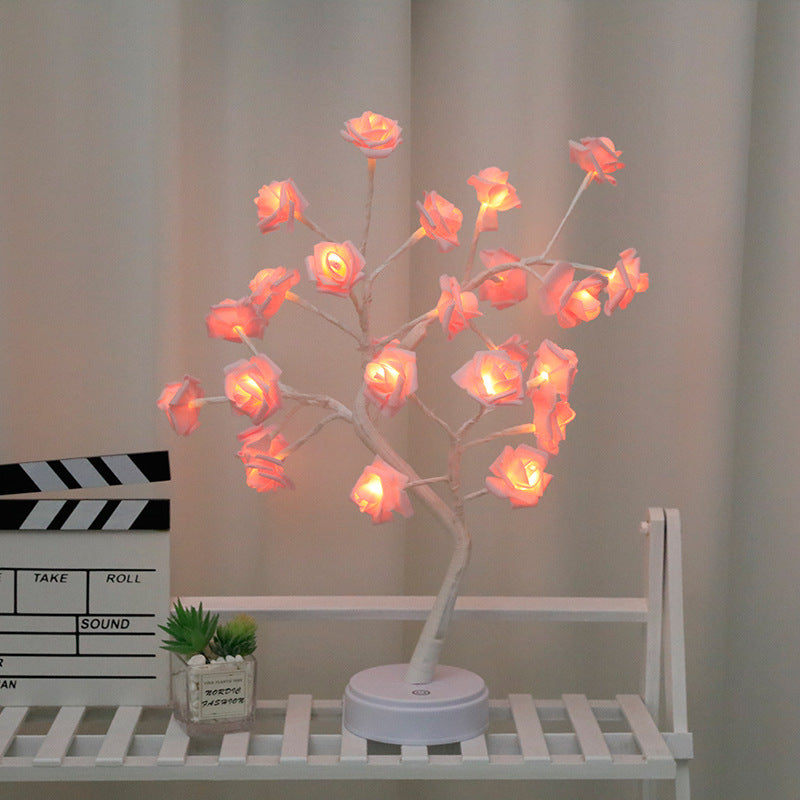 New LED Rose Tree Lamp Touch Screen Small Desk Lamp