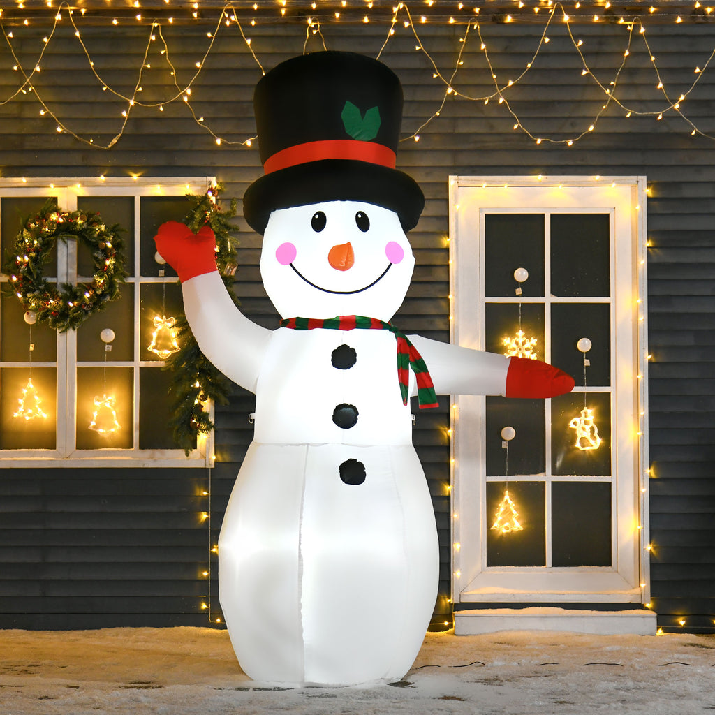 8’ Christmas Inflatables Outdoor Decorations Snowman