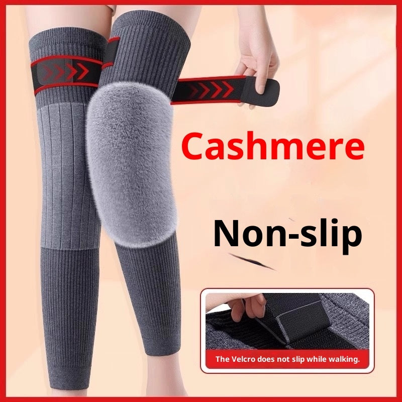 Universal Cold-proof Warm Knee Pads Elastic Windproof Thick Knee Protector Wraps Leg Soft Knee Protective Cover Injury Recovery