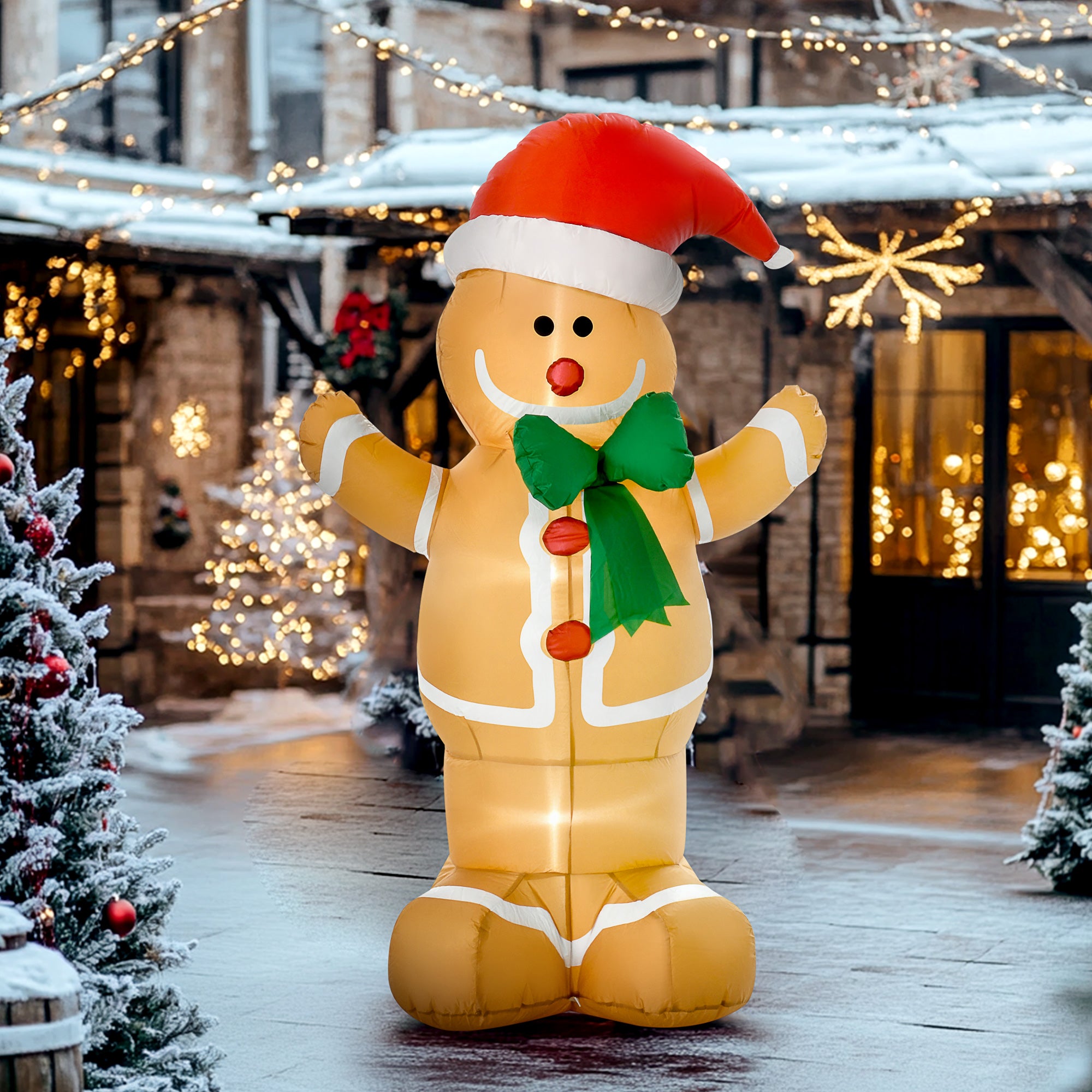 Christmas Inflatable Gingerbread Man