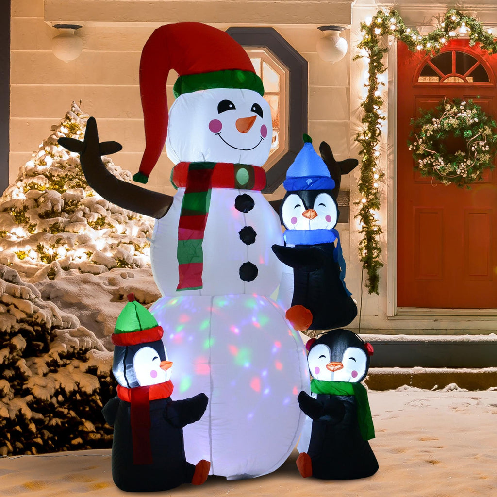 8’ Christmas Inflatables Outdoor Decorations Snowman
