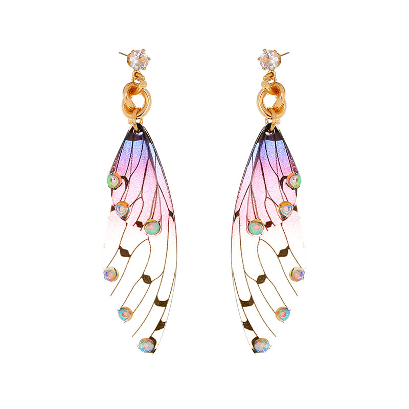 Stylish long fringed INS EMULATED CICADA earrings