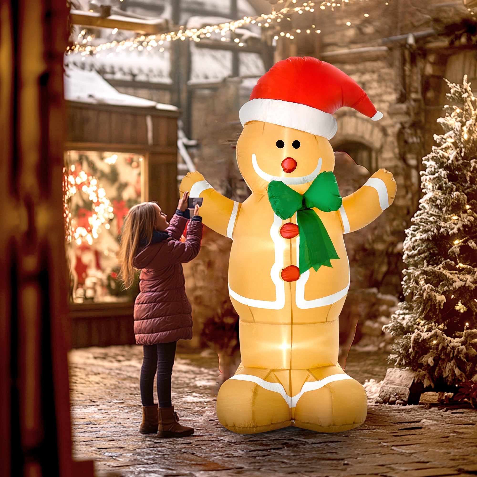Christmas Inflatable Gingerbread Man