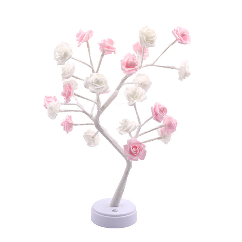 New LED Rose Tree Lamp Touch Screen Small Desk Lamp